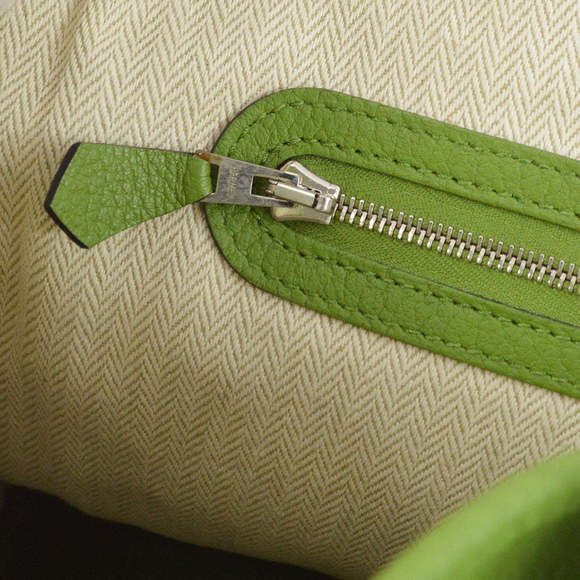 HERMES 2009 Green Negonda Garden Party PM Tote Bag 172406 - Picture 8 of 10